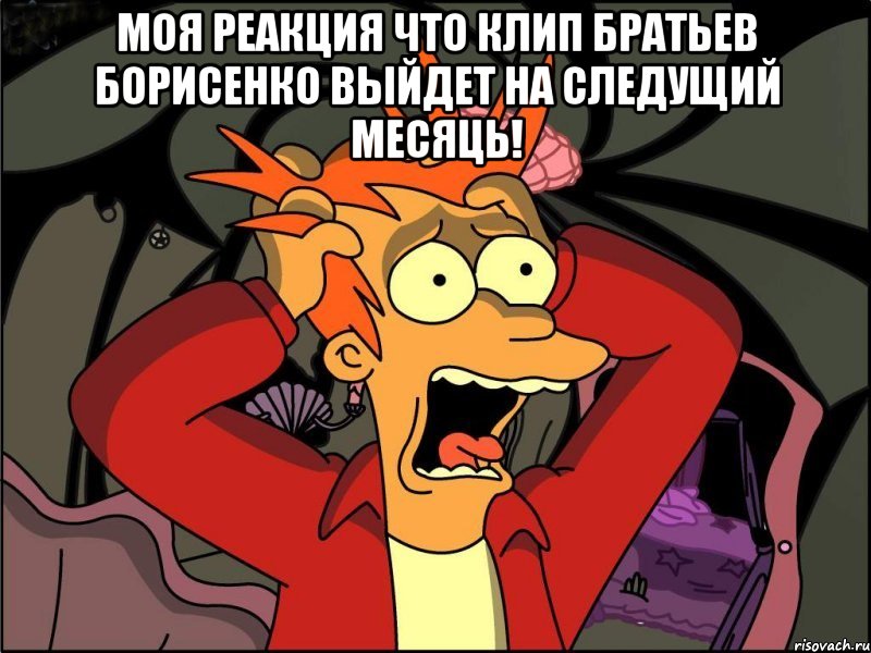 моя реакция что клип братьев борисенко выйдет на следущий месяць! , Мем Фрай в панике