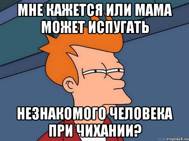 мне кажется или мама может испугать незнакомого человека при чихании?, Мем  Фрай (мне кажется или)