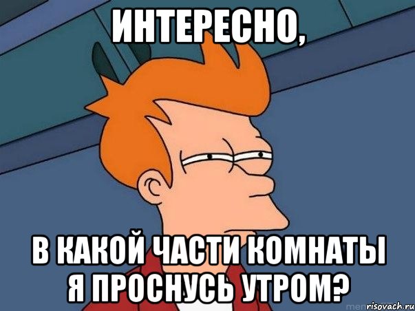 интересно, в какой части комнаты я проснусь утром?, Мем  Фрай (мне кажется или)