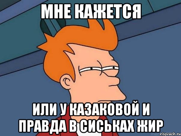 мне кажется или у казаковой и правда в сиськах жир, Мем  Фрай (мне кажется или)