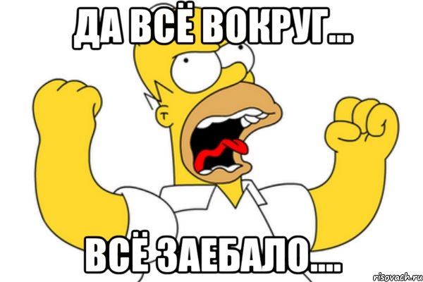 да всё вокруг... всё заебало....