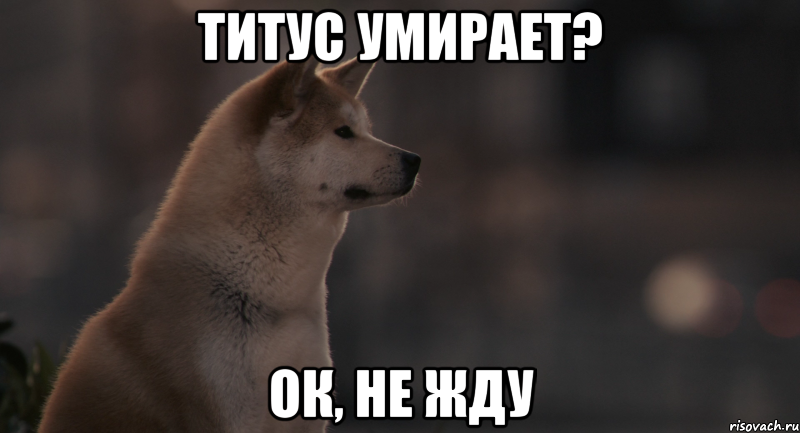 титус умирает? ок, не жду