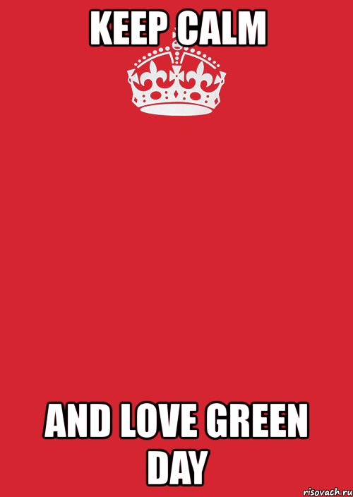 keep calm and love green day, Комикс Keep Calm 3