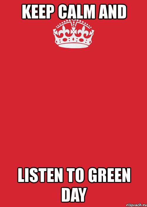 keep calm and listen to green day, Комикс Keep Calm 3