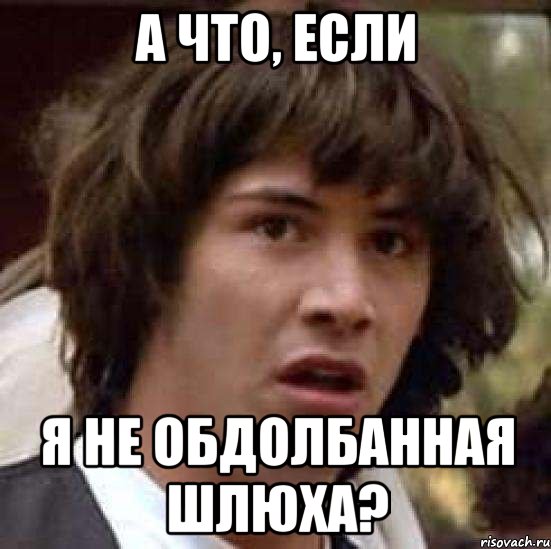 а что, если я не обдолбанная шлюха?, Мем А что если (Киану Ривз)