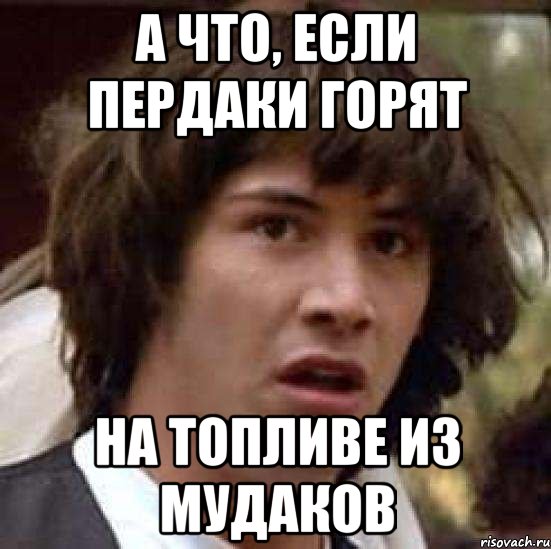 а что, если пердаки горят на топливе из мудаков, Мем А что если (Киану Ривз)