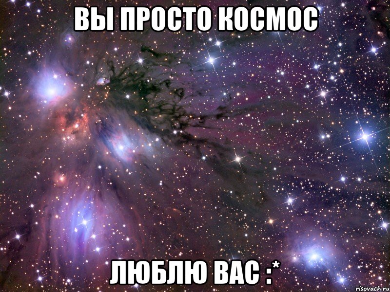 вы просто космос люблю вас :*, Мем Космос