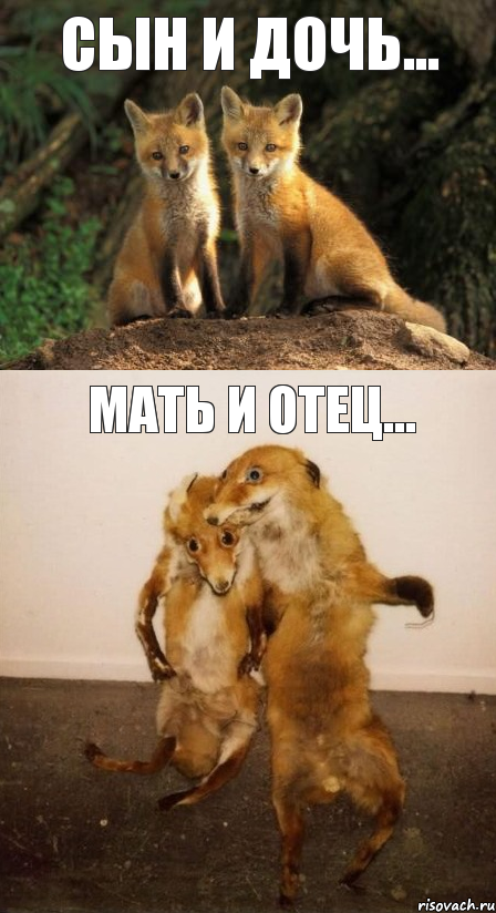 Сын и дочь... Мать и отец...