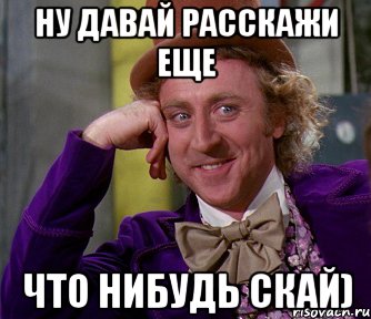 ну давай расскажи еще что нибудь скай), Мем мое лицо