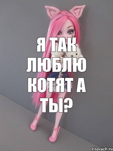 Я так люблю котят а ты?