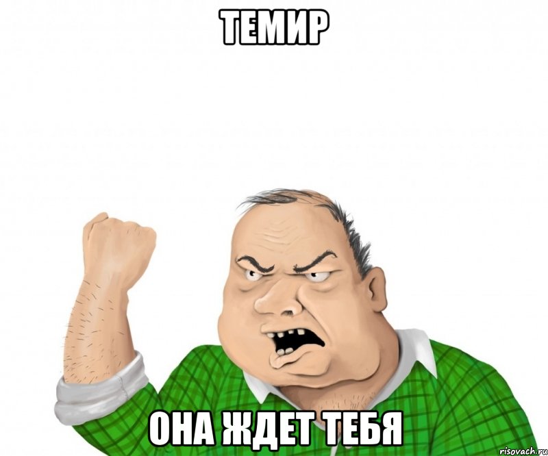 темир она ждет тебя, Мем мужик