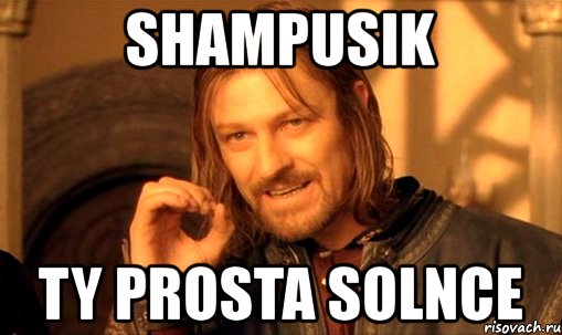 shampusik ty prosta solnce, Мем Нельзя просто так взять и (Боромир мем)