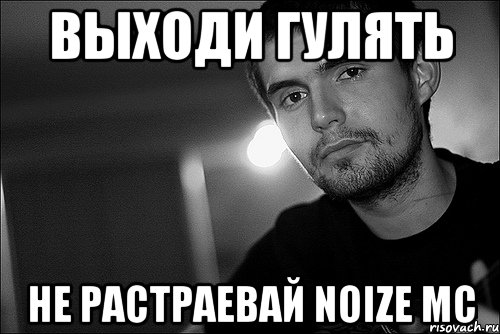 выходи гулять нe растраевай noize mc, Мем Noize Mc