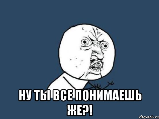  ну ты все понимаешь же?!, Мем Ну почему