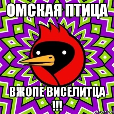 омская птица вжопе виселитца !!!, Мем Омская птица