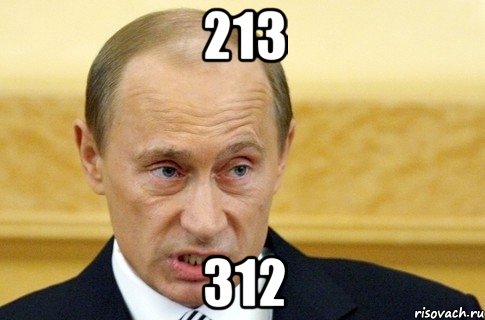 213 312, Мем путин