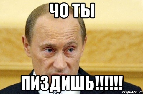 чо ты пиздишь!!!, Мем путин