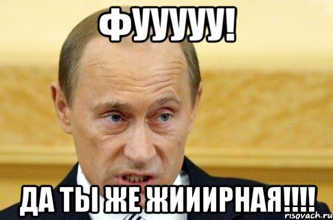 фууууу! да ты же жииирная!!!, Мем путин