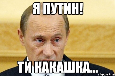 я путин! ти какашка..., Мем путин