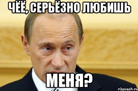 чёё, серьёзно любишь меня?, Мем путин