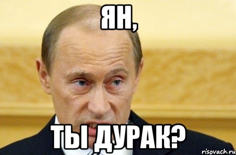 ян, ты дурак?, Мем путин