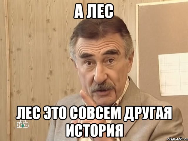 а лес лес это совсем другая история, Мем Каневский (Но это уже совсем другая история)