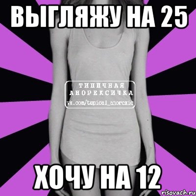 выгляжу на 25 хочу на 12, Мем Типичная анорексичка