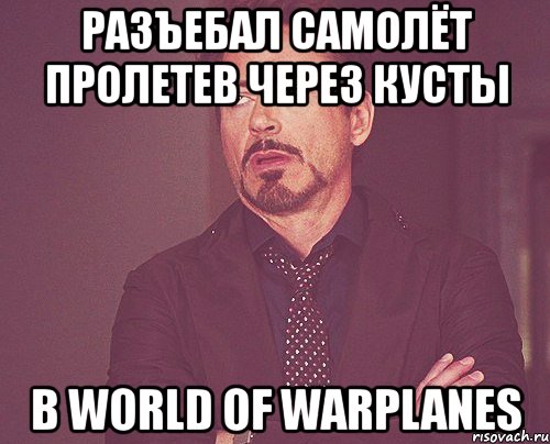 разъебал самолёт пролетев через кусты в world of warplanes, Мем твое выражение лица