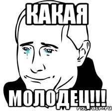 какая молодец!!!, Мем  Володя Путин