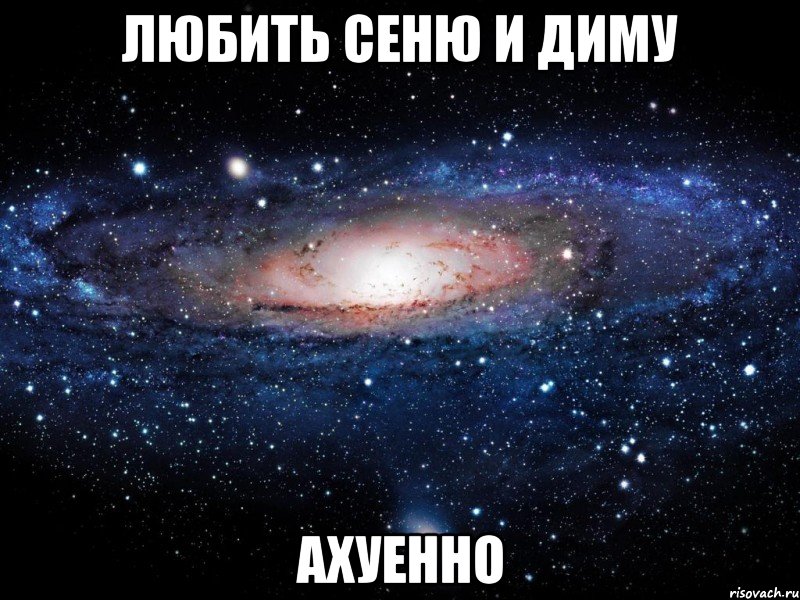 любить сеню и диму ахуенно, Мем Вселенная