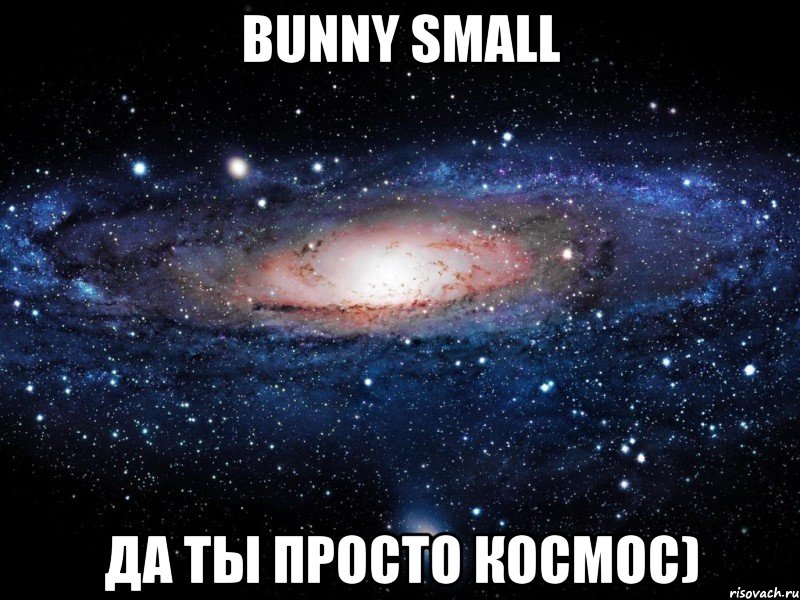 bunny small да ты просто космос), Мем Вселенная