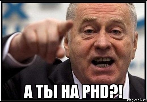  а ты на phd?!, Мем жириновский ты