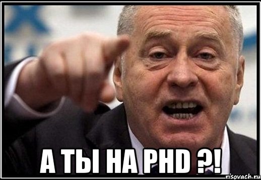  а ты на phd ?!, Мем жириновский ты