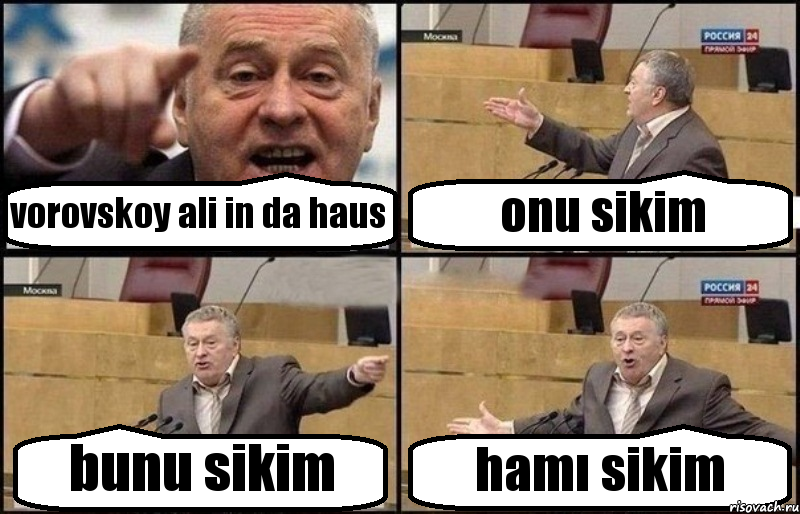 vorovskoy ali in da haus onu sikim bunu sikim hamı sikim, Комикс Жириновский