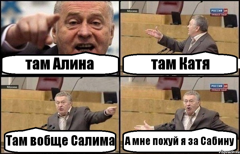 там Алина там Катя Там вобще Салима А мне похуй я за Сабину, Комикс Жириновский