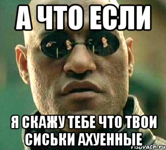 а что если я скажу тебе что твои сиськи ахуенные, Мем  а что если я скажу тебе