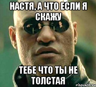 настя, а что если я скажу тебе что ты не толстая, Мем  а что если я скажу тебе