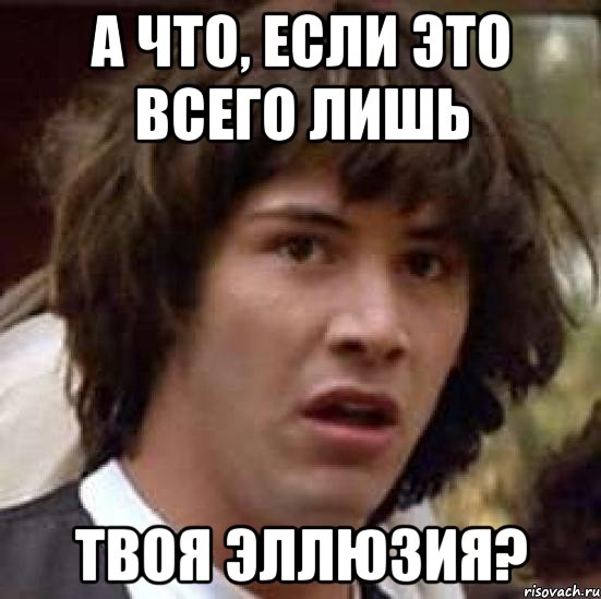 а что, если это всего лишь твоя эллюзия?, Мем А что если (Киану Ривз)