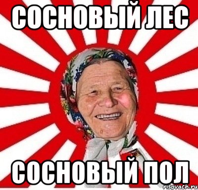 сосновый лес сосновый пол, Мем  бабуля