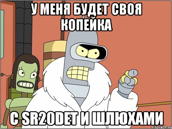 у меня будет своя копейка с sr20det и шлюхами, Мем Бендер