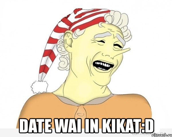  date wai in kikat:d, Мем буратино