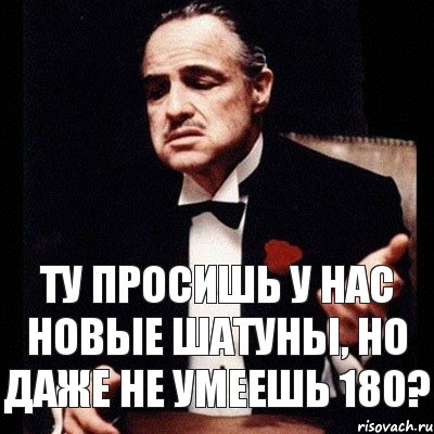 Ту просишь у нас новые шатуны, но даже не умеешь 180?, Комикс Дон Вито Корлеоне 1