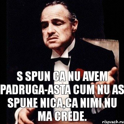 S spun ca nu avem padruga-asta cum nu as spune nica,ca nimi nu ma crede., Комикс Дон Вито Корлеоне 1