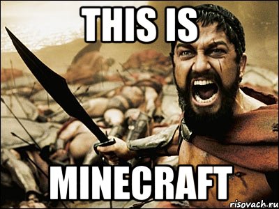 this is minecraft, Мем Это Спарта