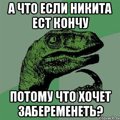 а что если никита ест кончу потому что хочет забеременеть?, Мем Филосораптор