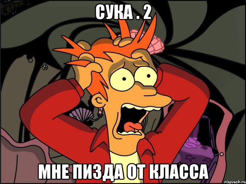 сука . 2 мне пизда от класса, Мем Фрай в панике