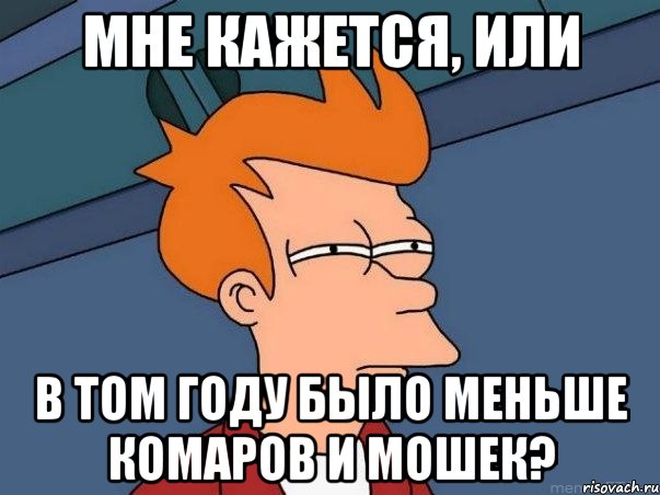 мне кажется, или в том году было меньше комаров и мошек?, Мем  Фрай (мне кажется или)