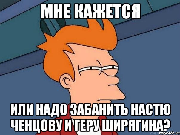 мне кажется или надо забанить настю ченцову и геру ширягина?, Мем  Фрай (мне кажется или)