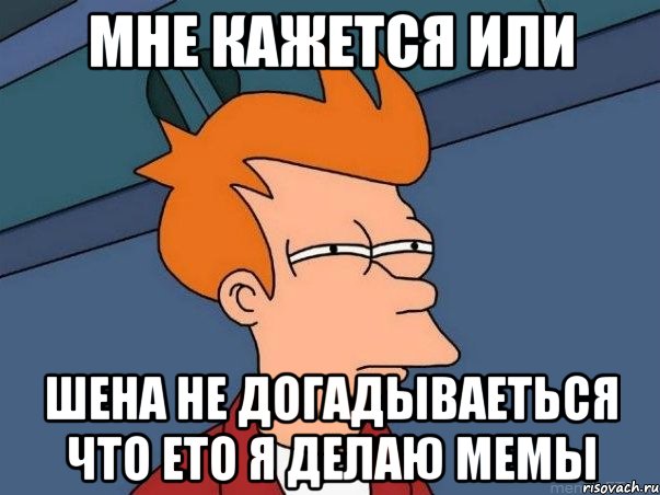 мне кажется или шена не догадываеться что ето я делаю мемы, Мем  Фрай (мне кажется или)