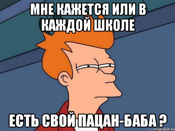 мне кажется или в каждой школе есть свой пацан-баба ?, Мем  Фрай (мне кажется или)